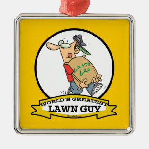 ORNAMENTO DE METAL MAIOR CARTÃO PARA HOMENS DE CARA LAWN DO MUNDO