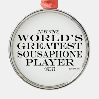 Ornamento De Metal Maior Leitor De Sousaphone Ainda Ornado De Metal