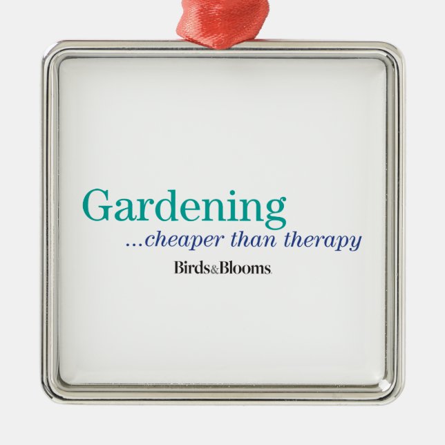 Ornamento De Metal Mais barato do que a terapia (Frente)