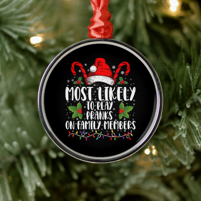 Ornamento De Metal Mais Provável Para Reproduzir Brincadeiras Em Memb (Árvore)