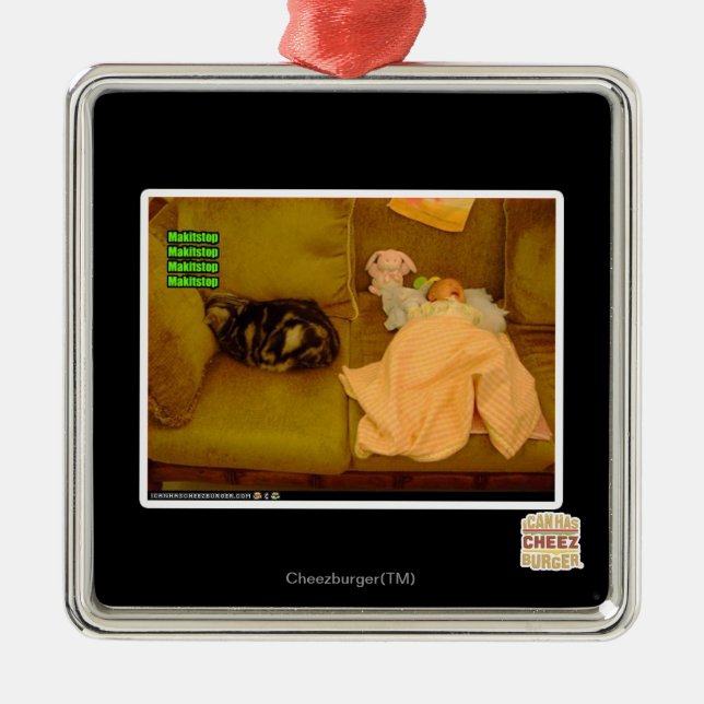 Ornamento De Metal Makitstop (Frente)