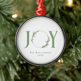 Ornamento De Metal Mala verde minimalista de água fria Natal