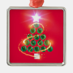 Ornamento De Metal Malachite Natal