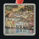 Ornamento De Metal Malcesine am Gardasee, por Gustav Klimt<br><div class="desc">Malcesine am Gardasee,  famosa pintura de Gustav Klimt,  1913.</div>