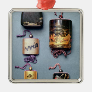 Ornamento De Metal Malote do Inro e de tabaco