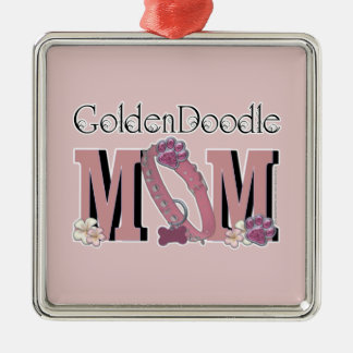 Ornamento De Metal MAMÃ de GoldenDoodle