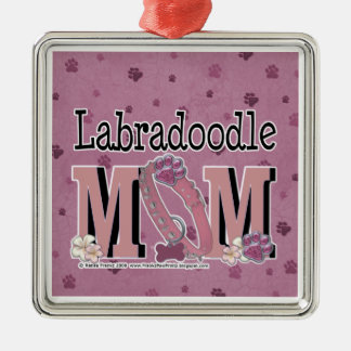 Ornamento De Metal MAMÃ de LabraDoodle