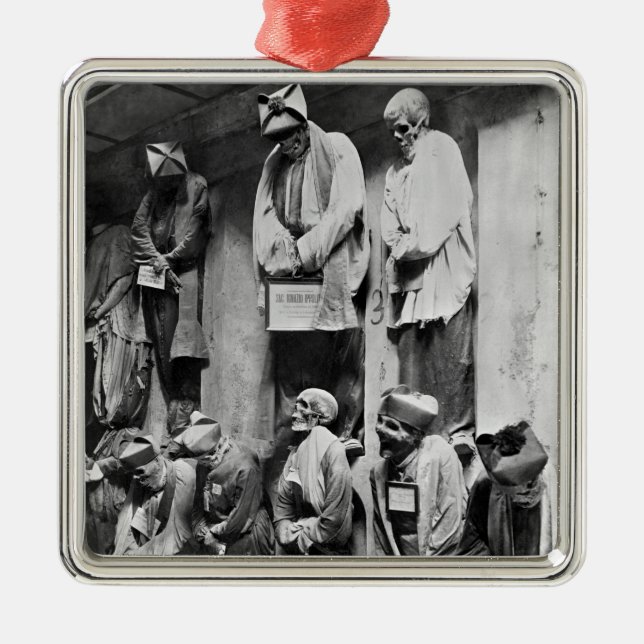 Ornamento De Metal Mamãs do catacomb em Palermo, Italia (Frente)