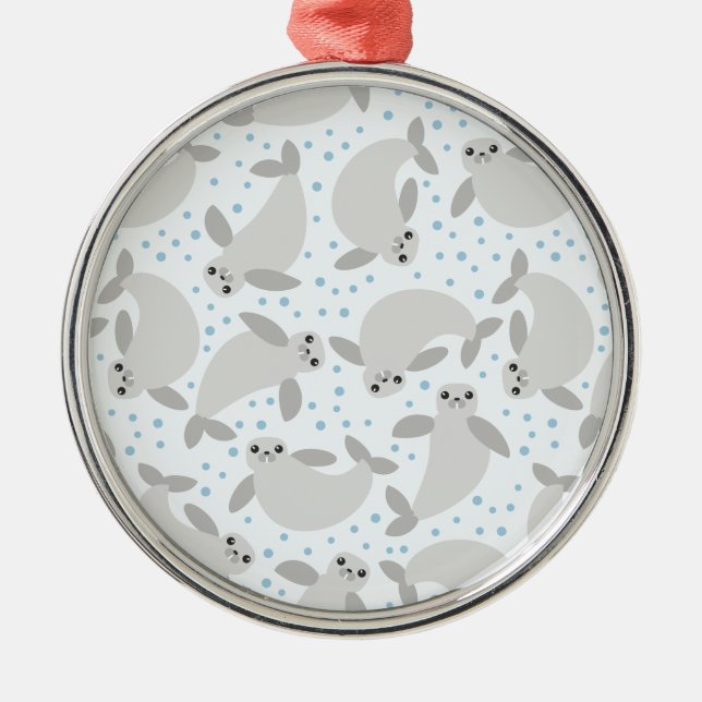 Ornamento De Metal manatee (Frente)
