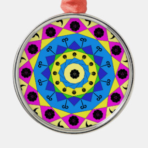 Ornamento De Metal Mandala