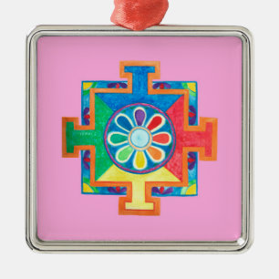 Ornamento De Metal Mandala da Criação