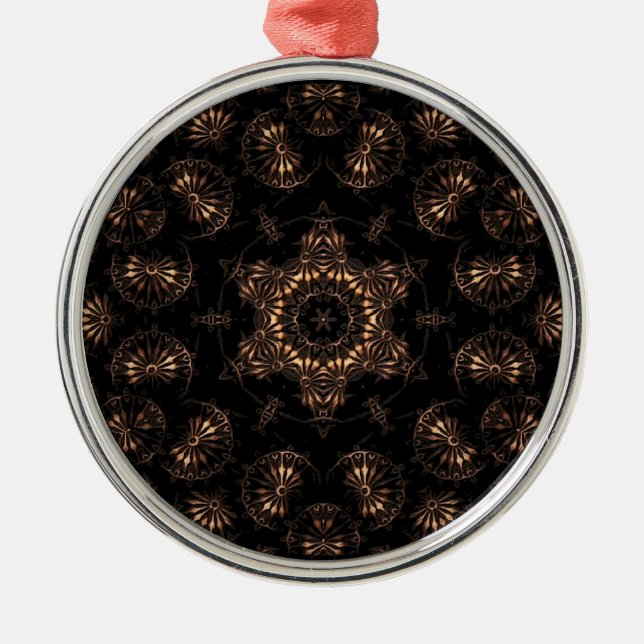 Ornamento De Metal Mandala da Idade do Bronze (Frente)