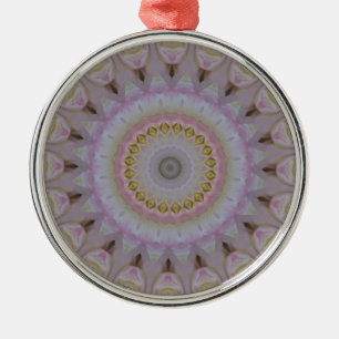 Ornamento De Metal Mandala De Rosas Amarelas