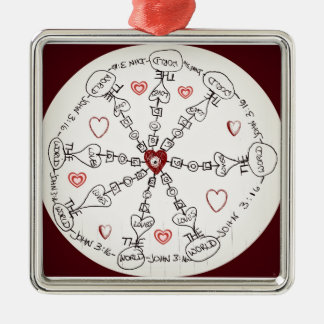 Ornamento De Metal Mandala do 3:16 de John