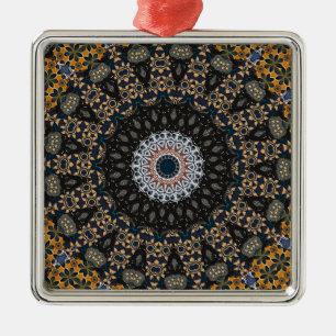Ornamento De Metal Mandala Ornament