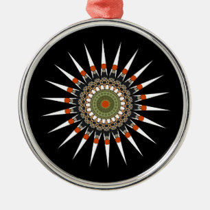 Ornamento De Metal Mandala Ornament