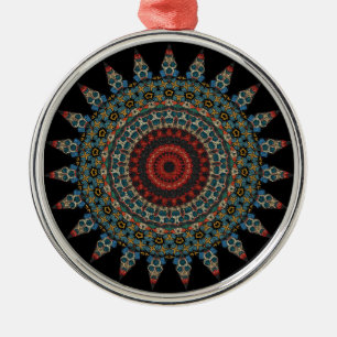 Ornamento De Metal Mandala Ornament