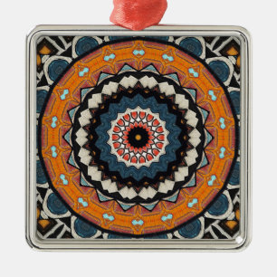 Ornamento De Metal Mandala Ornament