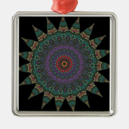 Ornamento De Metal Mandala Ornament