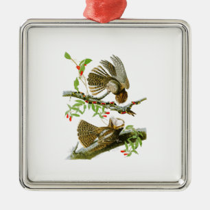 Ornamento De Metal Mandril- Pássaros de John Audubon da viúva de