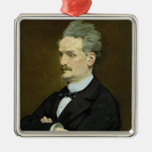 Ornamento De Metal Manet o journalista Henri Rochefort, 1881