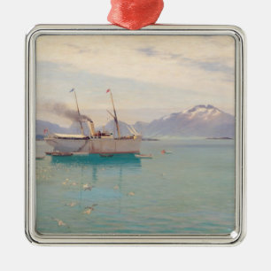 Ornamento De Metal Manhã do verão em Molde, 1892