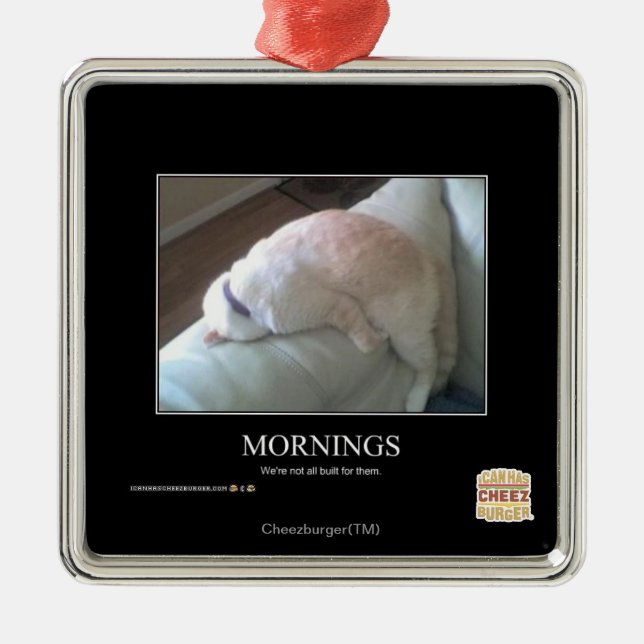 Ornamento De Metal Manhãs (Frente)