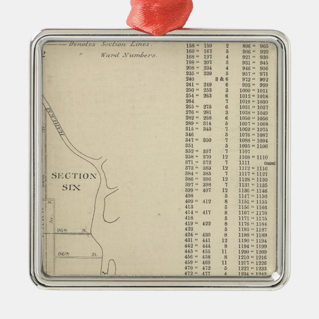 Ornamento De Metal Manhatten, New York (Frente)