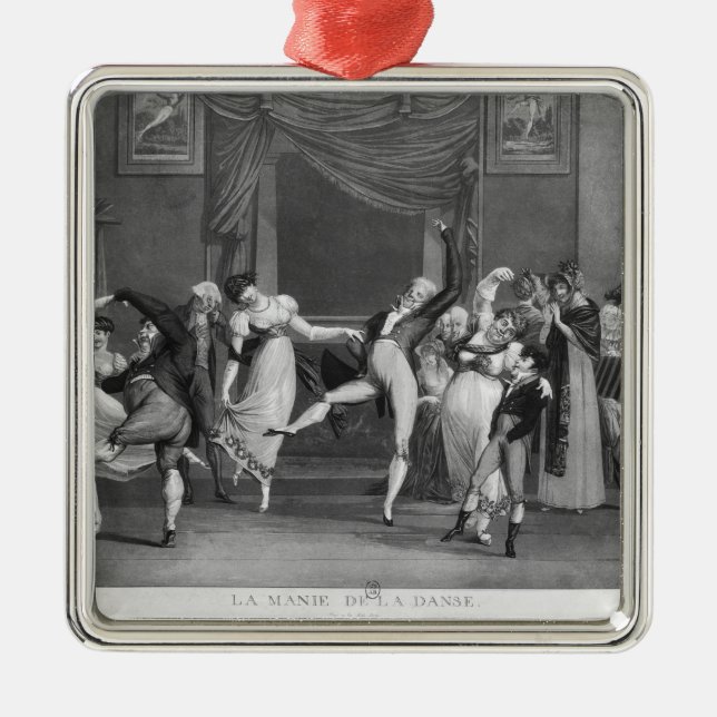Ornamento De Metal Mania da dança, 1809 (Frente)