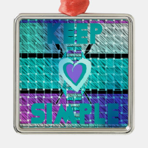 Ornamento De Metal Mantenha-o simples