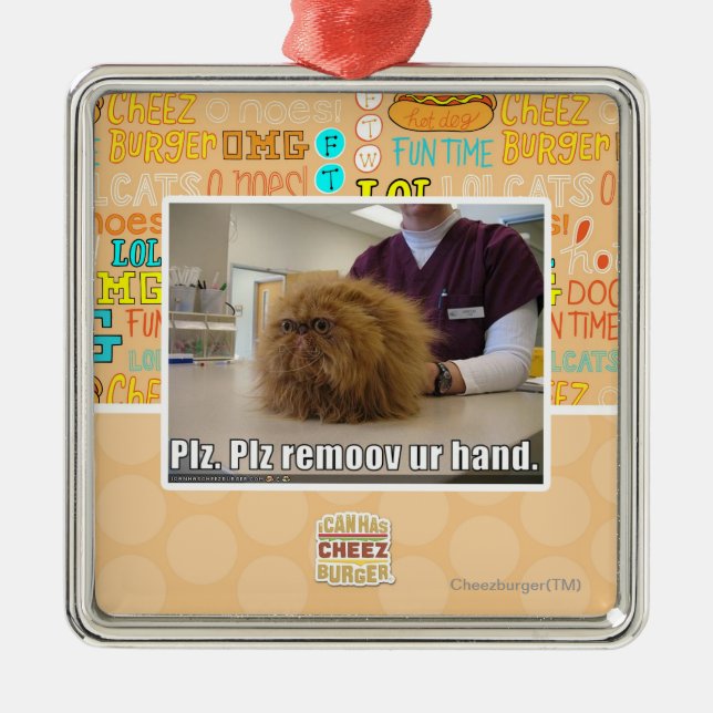 Ornamento De Metal Mão do ur do remoov do PLZ (Frente)