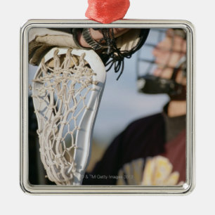 Ornamento De Metal Mão em uma vara do Lacrosse