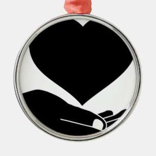 Ornamento De Metal Mão Loving