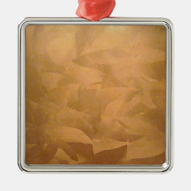 Ornamento De Metal Mão Metálica De Cobre Brutada (Frente)