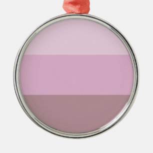 Ornamento De Metal Mão rosa listrada