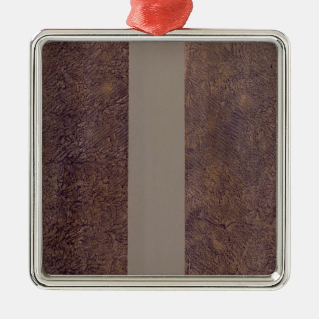 Ornamento De Metal Mapa (Frente)