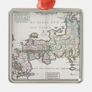 Ornamento De Metal Mapa antigo de Japão 1769