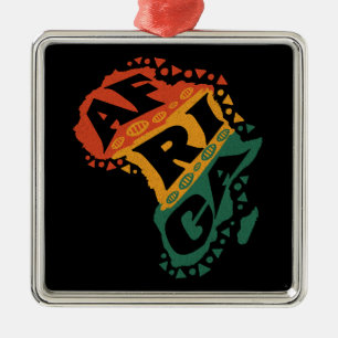 Ornamento De Metal Mapa da África