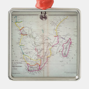 Ornamento De Metal Mapa da ilustração de África do Sul