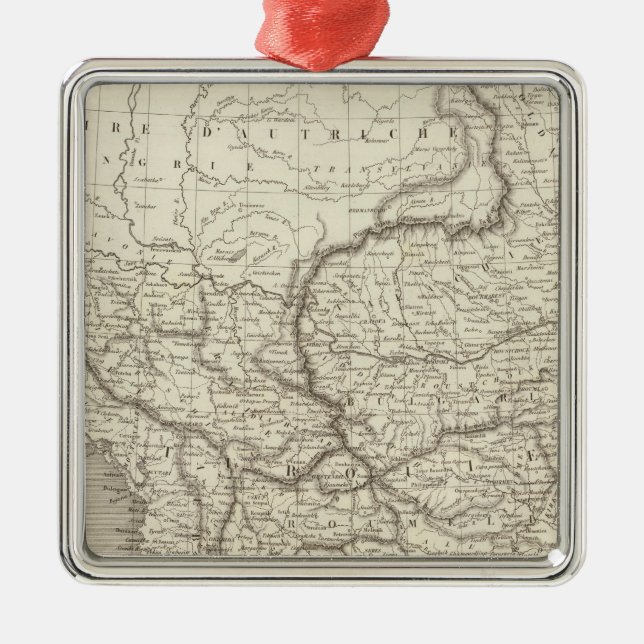 Ornamento De Metal Mapa da Turquia e da Grécia (Frente)