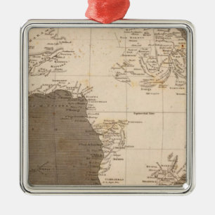 Ornamento De Metal Mapa de África por Arrowsmith