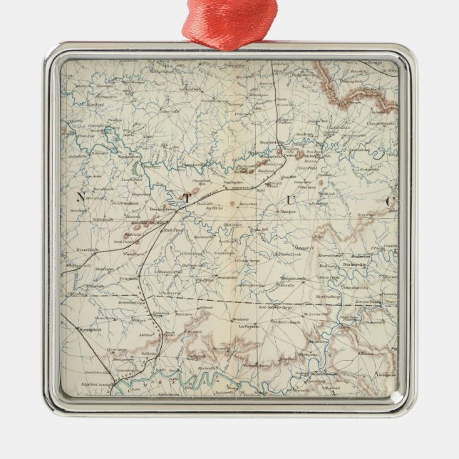 Ornamento De Metal Mapa de genes XV (Frente)