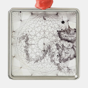 Ornamento De Metal Mapa de Grâ Bretanha, de France e de espanha, 147