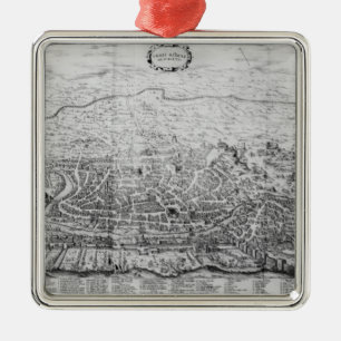Ornamento De Metal Mapa de Roma