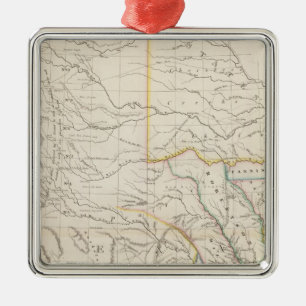 Ornamento De Metal Mapa de Texas