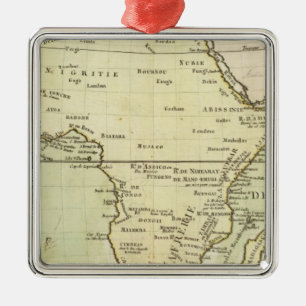 Ornamento De Metal Mapa físico de África