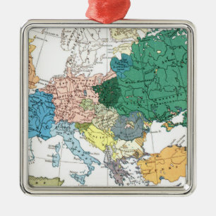Ornamento De Metal Mapa racial de Europa