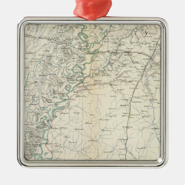 Ornamento De Metal Mapa XX do Gen (Frente)