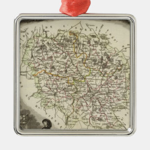 Ornamento De Metal Mapas ocos