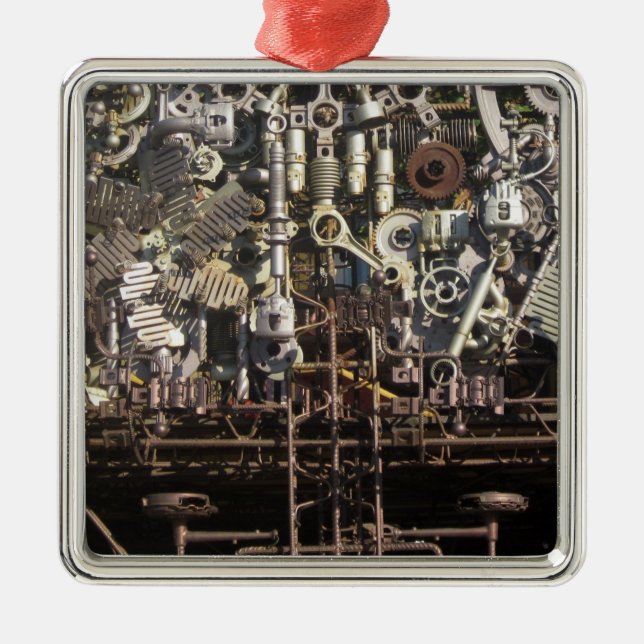 Ornamento De Metal Máquinas e aparelhos mecânicos a vapor (Frente)